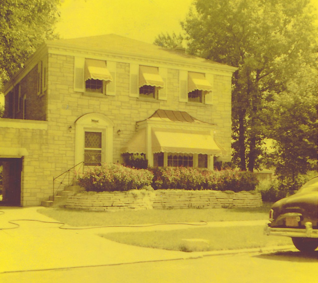 Bernard St. house, mid-1950s, summer Peterson_Park_house_1950s